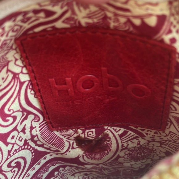 Hobo top grain caramel leather MSRP $158 Lizzie ( minor flaws) clutch/ handbag - Picture 6 of 13